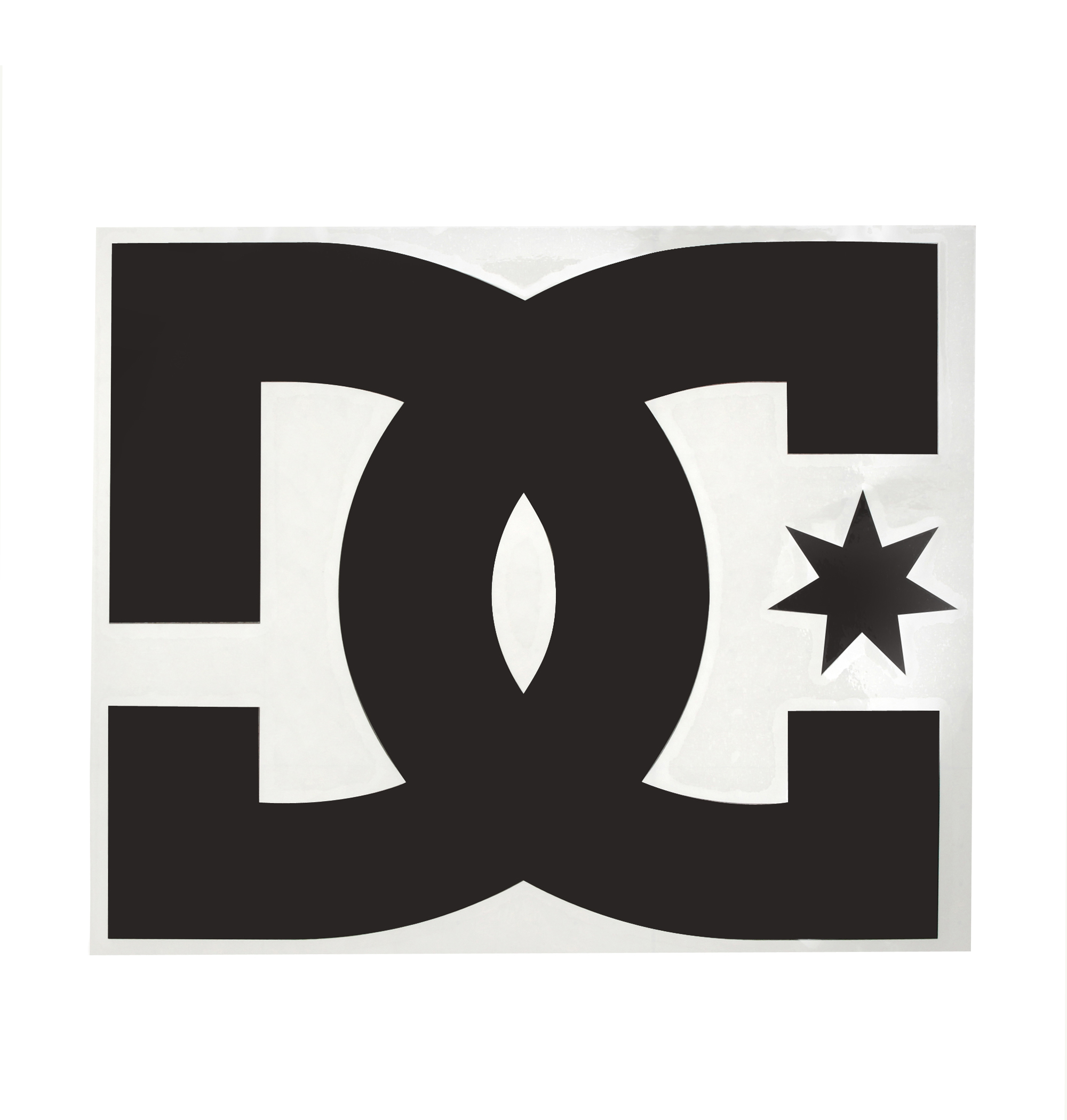 ＜DC Shoe＞ DC TRANSFER 7 ブランドアイコンのDCロゴをデザインした耐水、耐熱性の転写ステッカー画像
