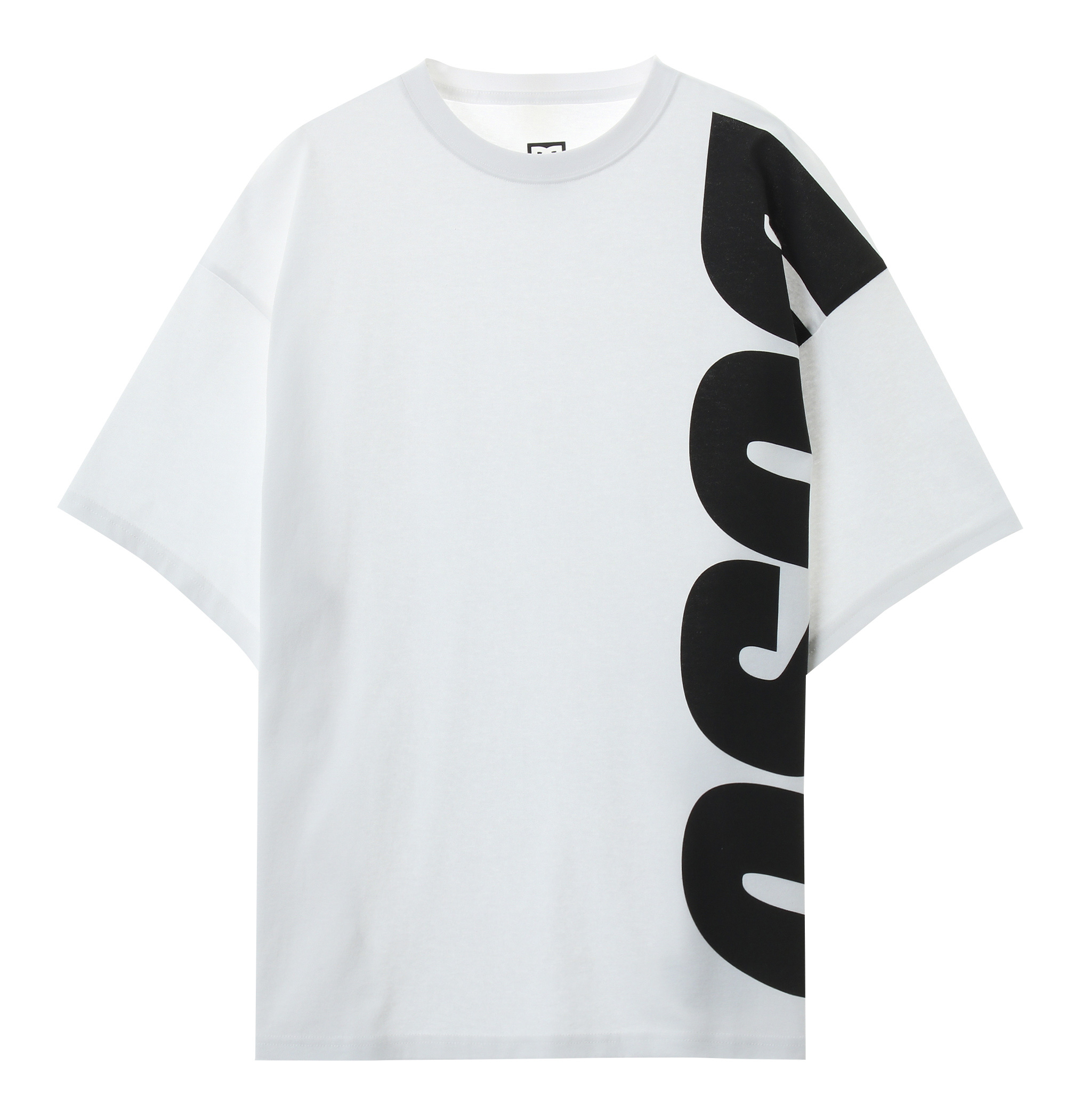 30%OFF！ 21 20S WIDE DCSC VERTICAL SS シンプルなデザインにビッグロゴをプリントして存在感を高めた半袖Tシャツ